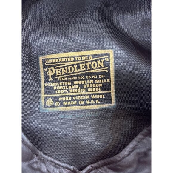 Pendleton Red Newsboy Cabbie Wool Ivy Flat Cap Hat USA Made Vintage Size Large - Picture 5 of 5